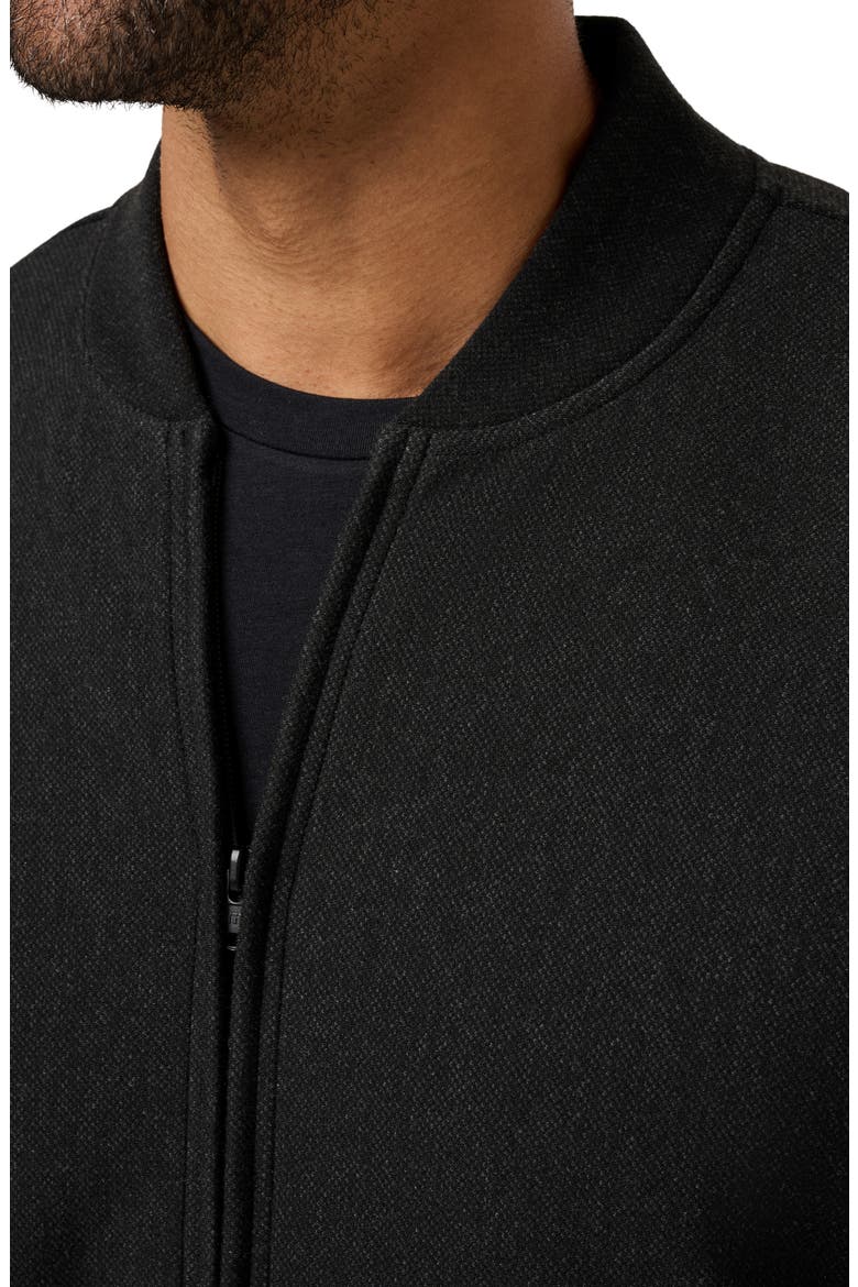 Social Club Bomber Jacket, Alternate, color, HEATHER BLACK