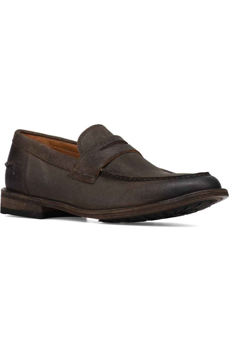 Frye Tyler Flex Penny Loafer, Main, color, Chocolate