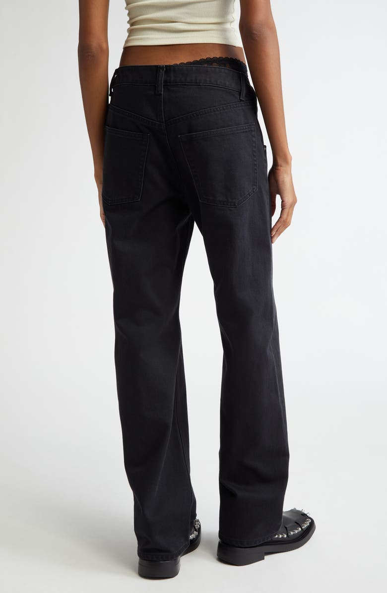 Alexander Wang Lace Undies Detail Nonstretch Jeans, Alternate, color, 