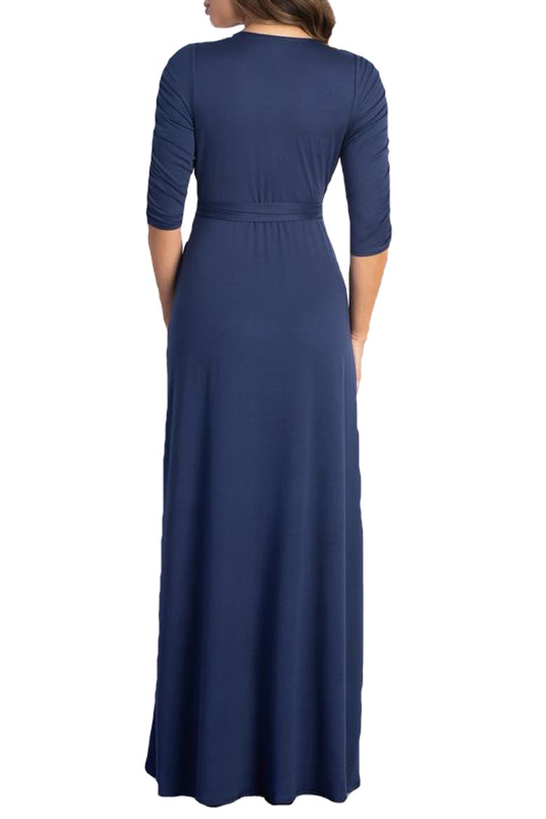 Meadow Dream Maxi Wrap Dress, Alternate, color, NOUVEAU NAVY
