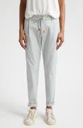 Eleventy Drawstring Waist Stretch Cotton Pants