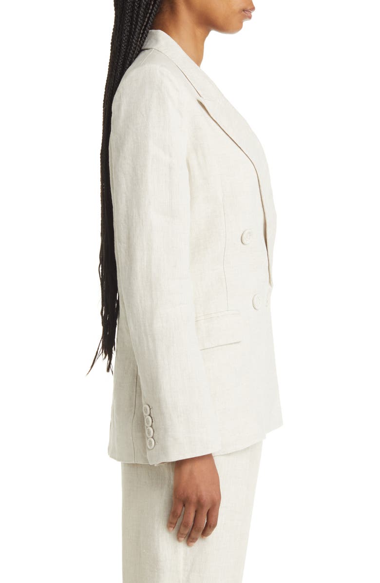 & Other Stories Double Breasted Linen Blazer, Alternate, color, 