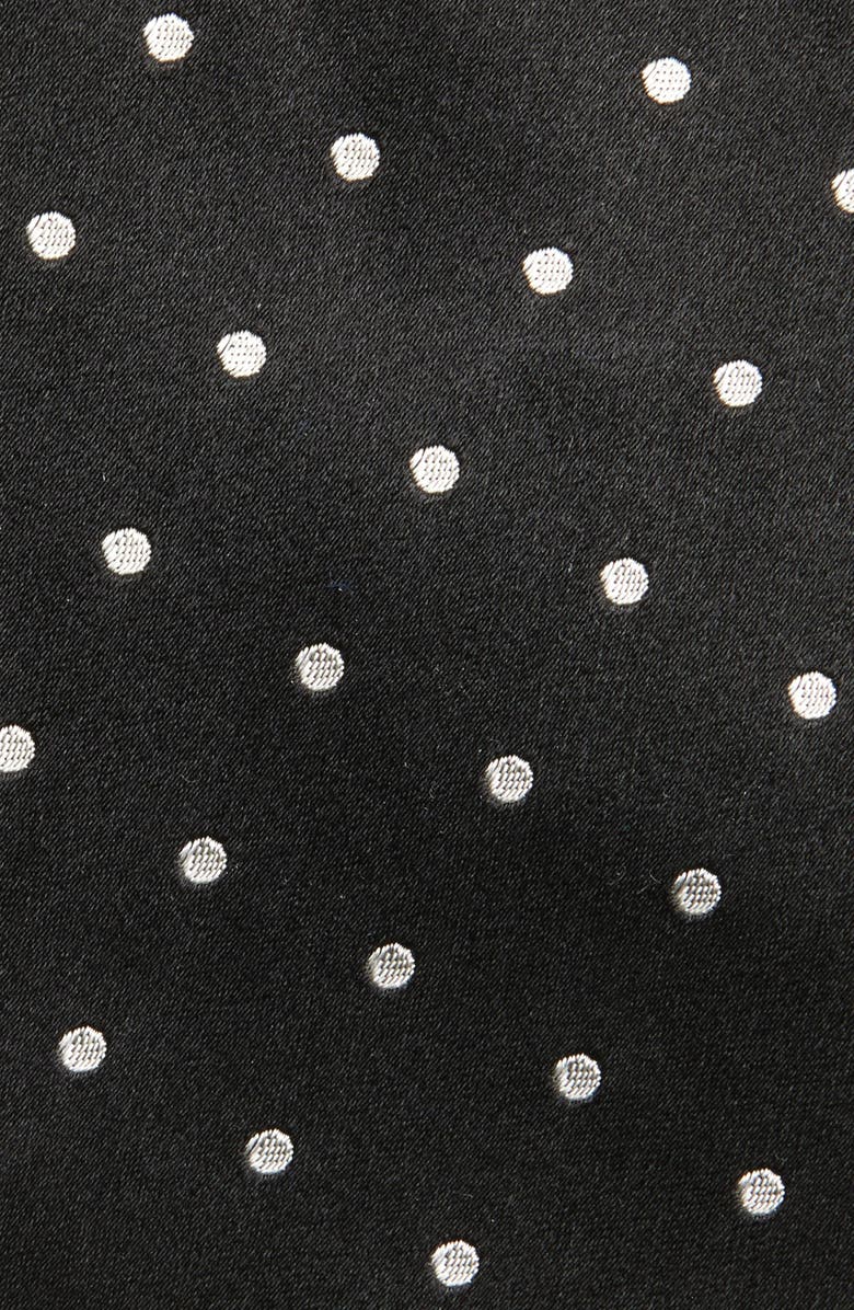 Ralph Lauren Purple Label Neat Dot Silk Tie, Alternate, color, Black