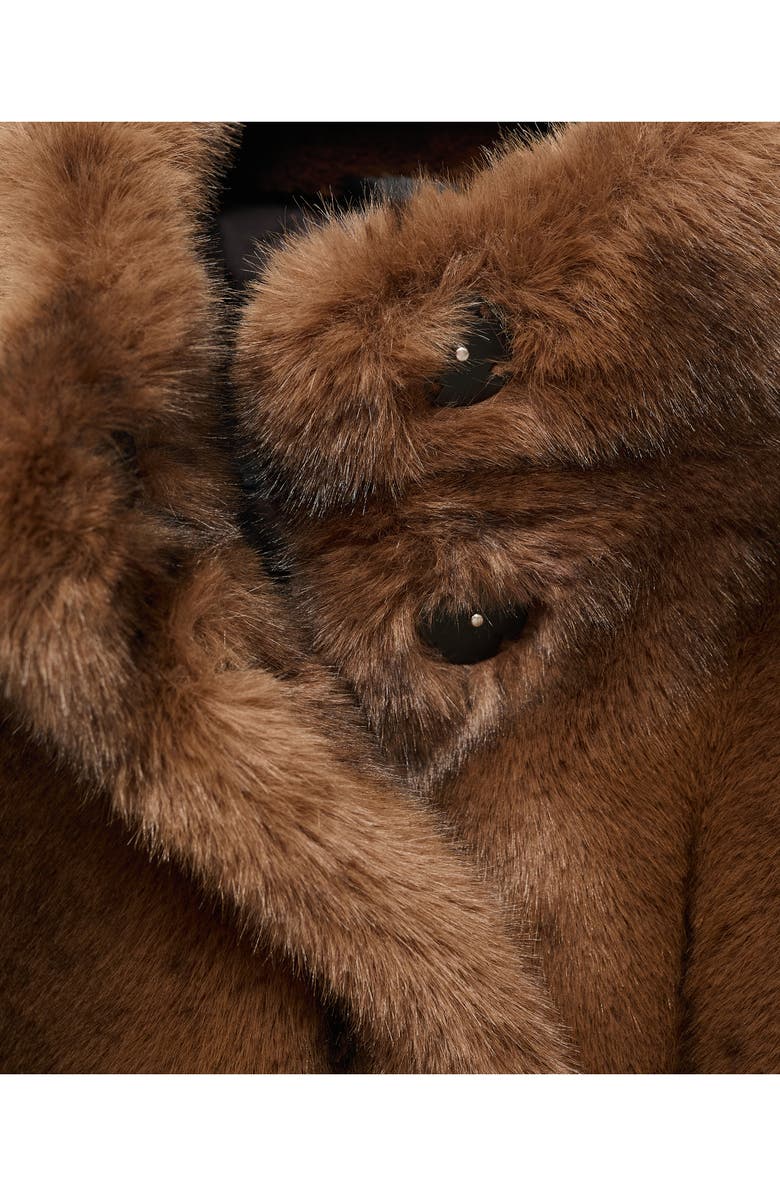 MANGO Faux Fur Jacket, Alternate, color, 