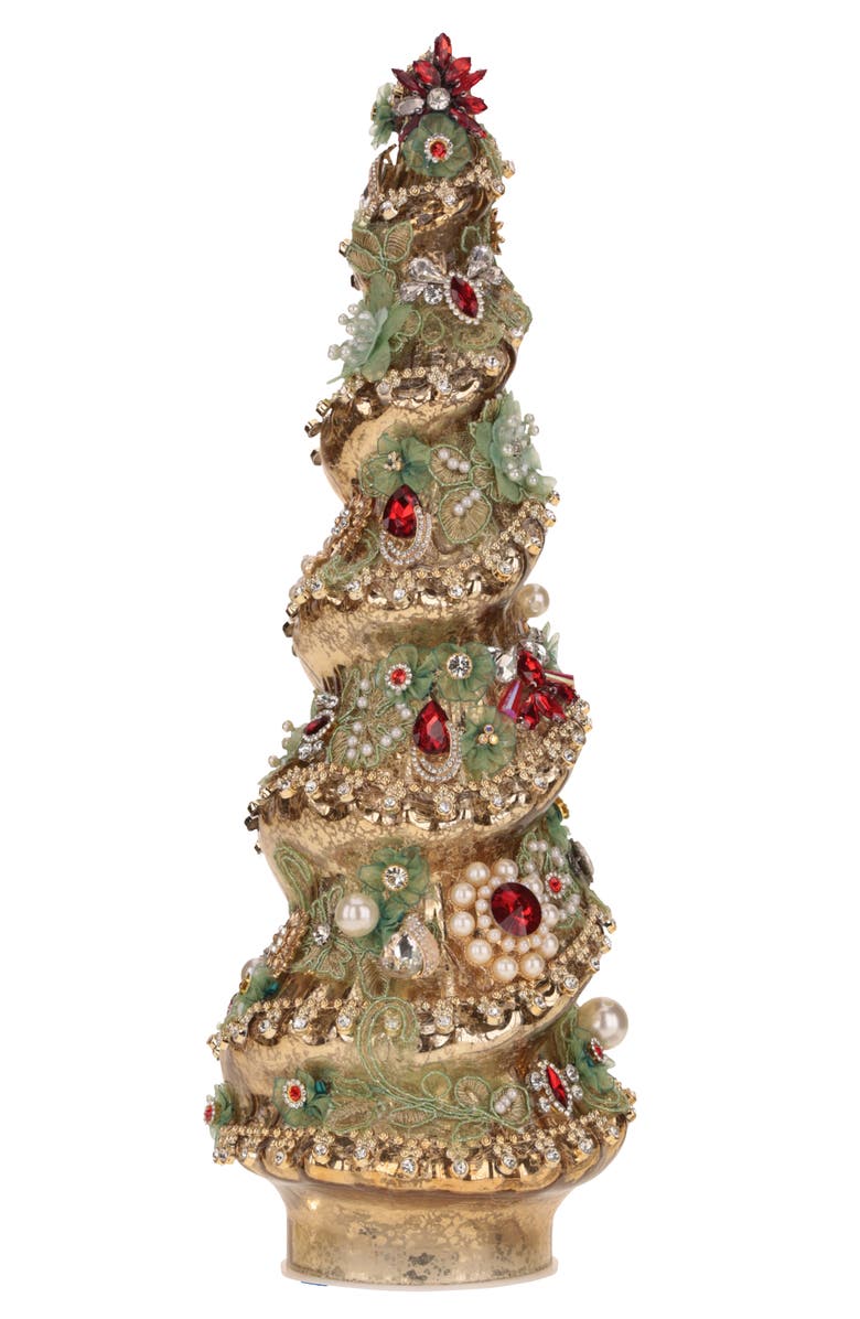 Mark Roberts Jeweled Christmas Tree, Gold, Main, color, Gold