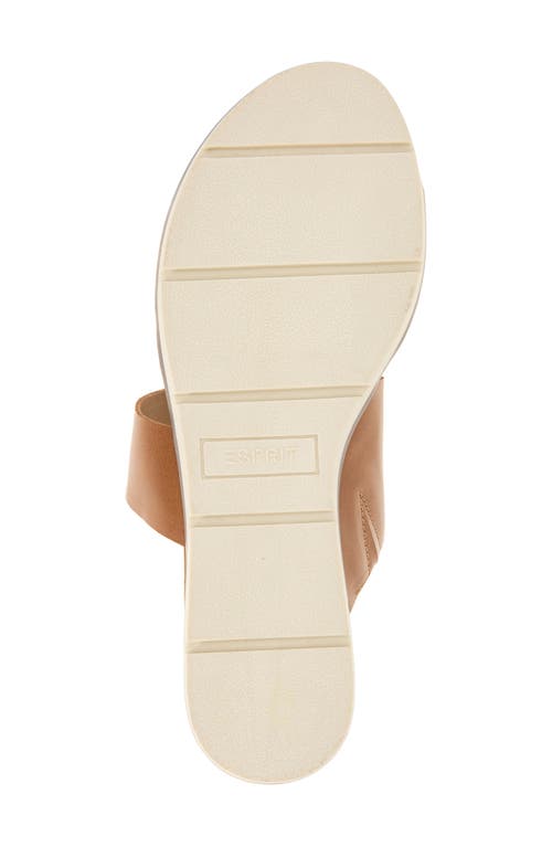 Esprit Dansel Wedge Slide Sandal In Whiskey