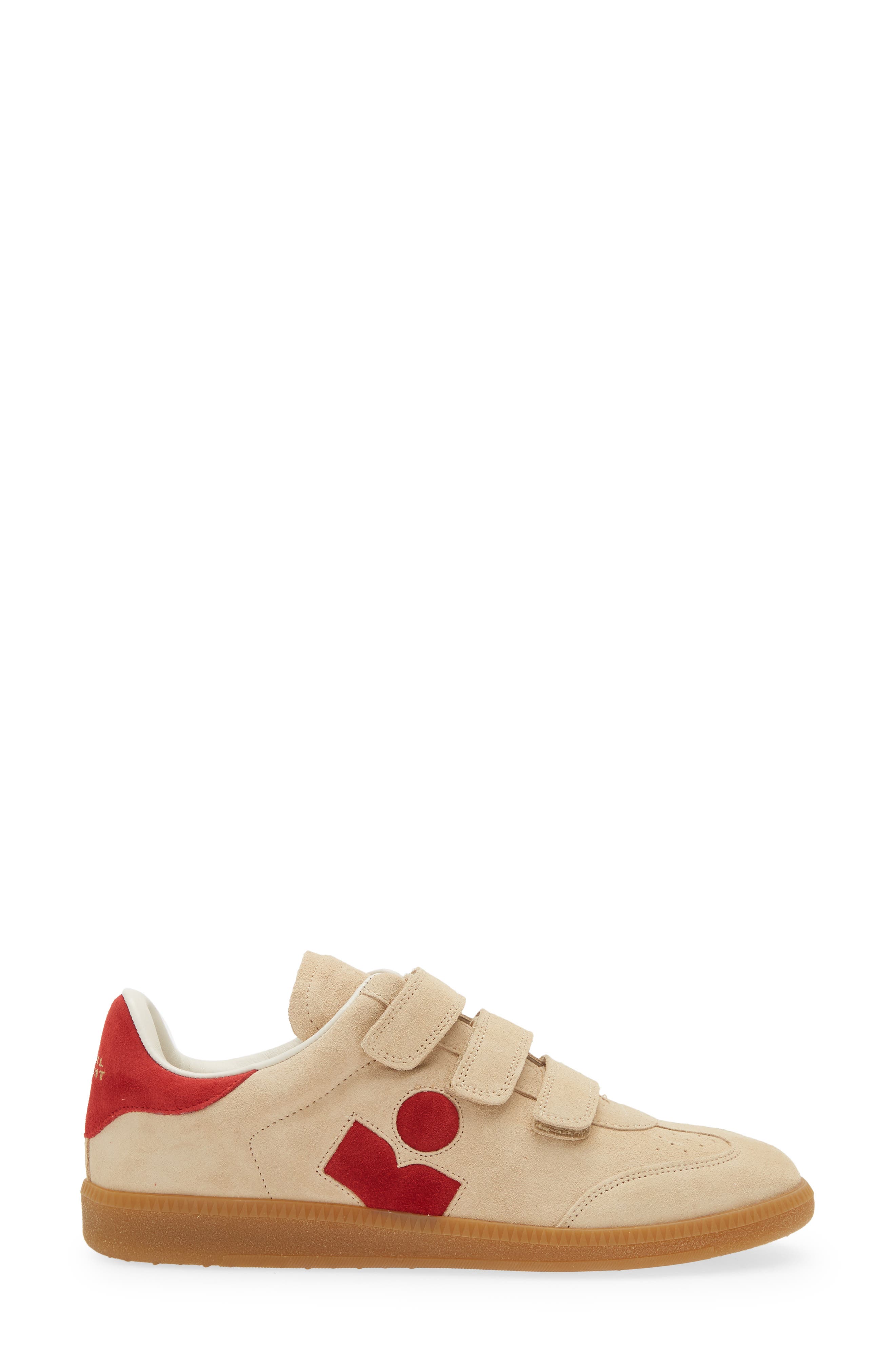 Isabel Marant Beth Low Top Sneaker, Alternate, color, Toffee/ Red