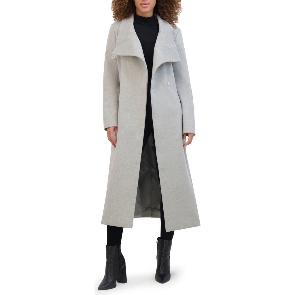 Kenneth Cole New York Fencer Collar Trench Coat In Gray