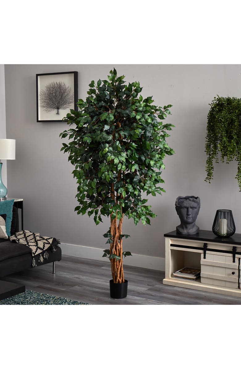 NEARLY NATURAL 6' Palace Style Artificial Ficus Tree, Alternate, color, 