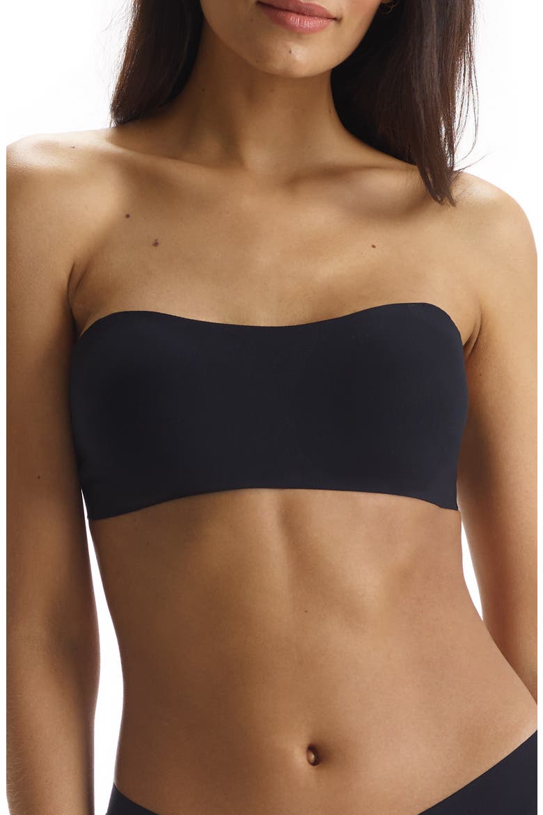 Butter Soft Strapless Bralette, Main, color, BLACK