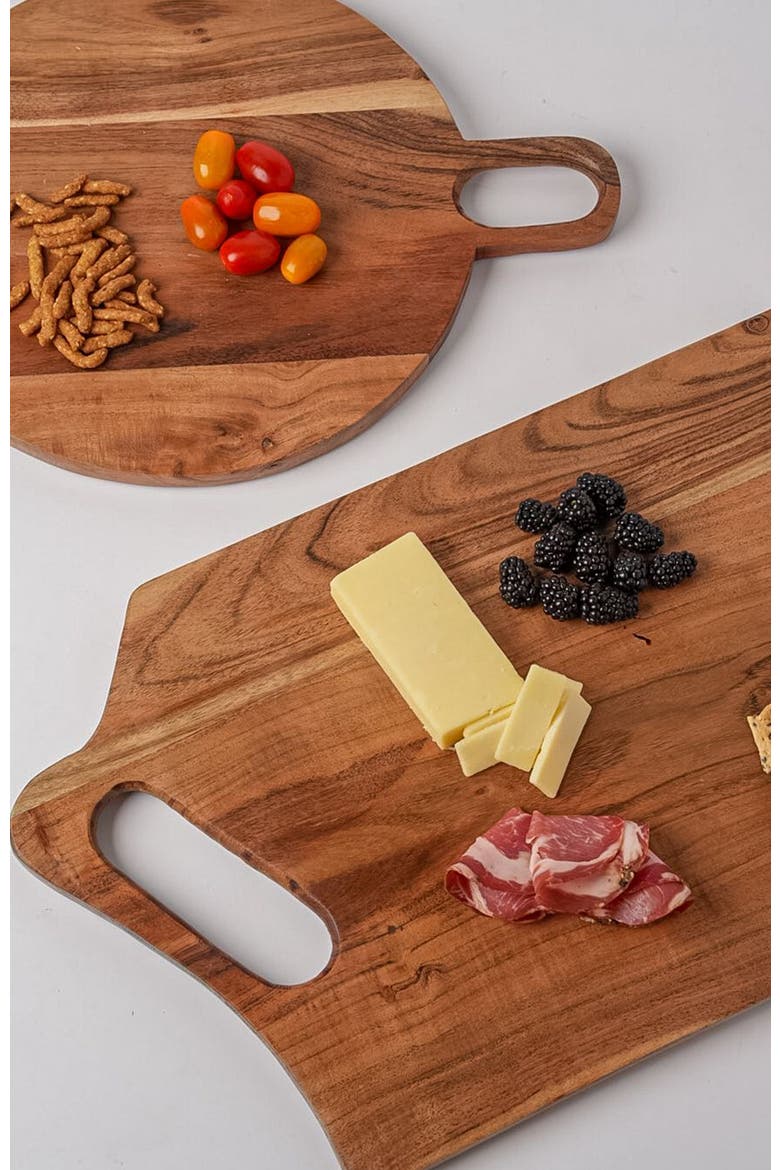 Acacia Rectangle Serving Board, Alternate, color, Brown