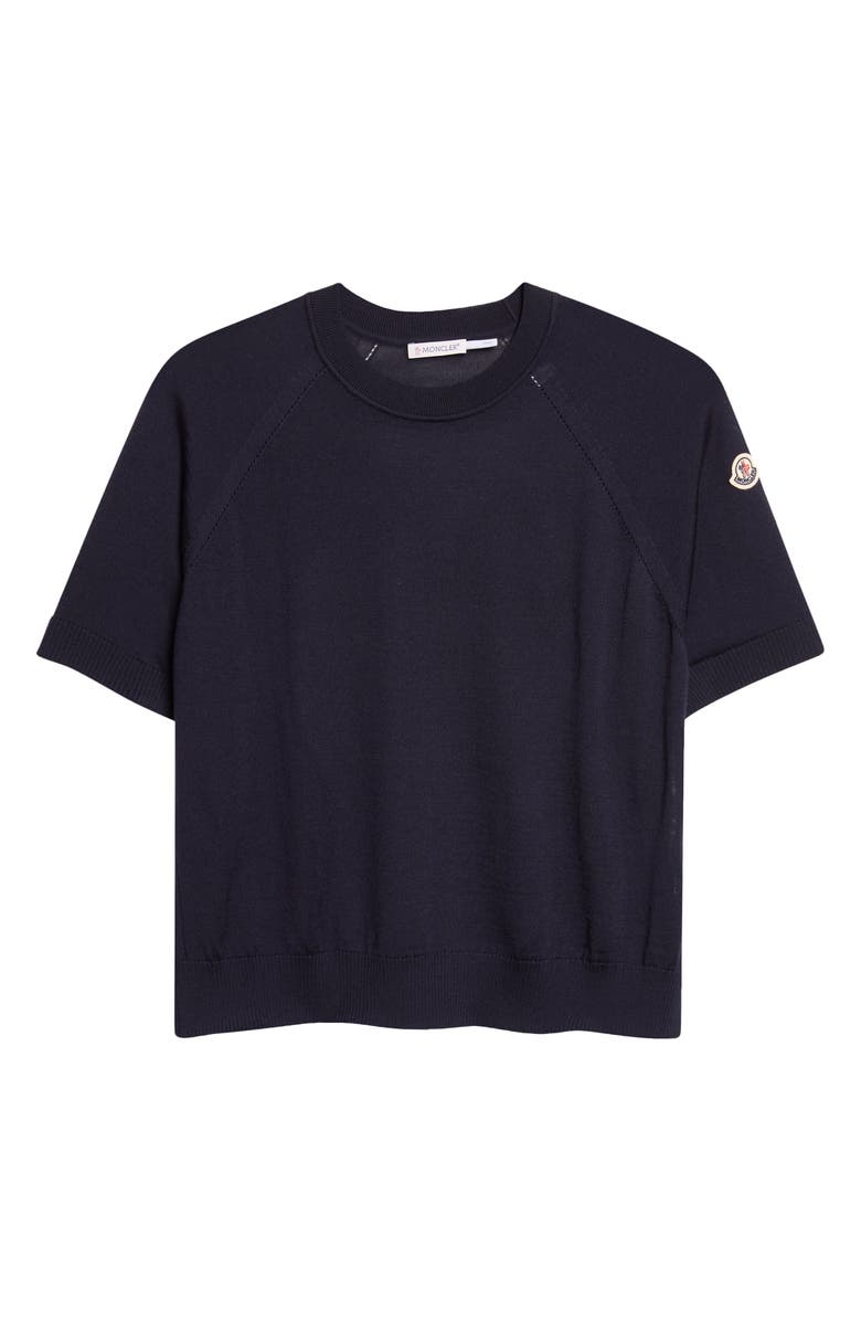 Moncler Raglan Sleeve Top, Alternate, color, Blue