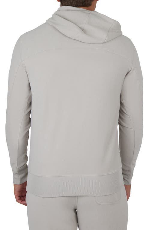 90 Degree By Reflex Ultra Mélange Fleece Hoodie In Satellite