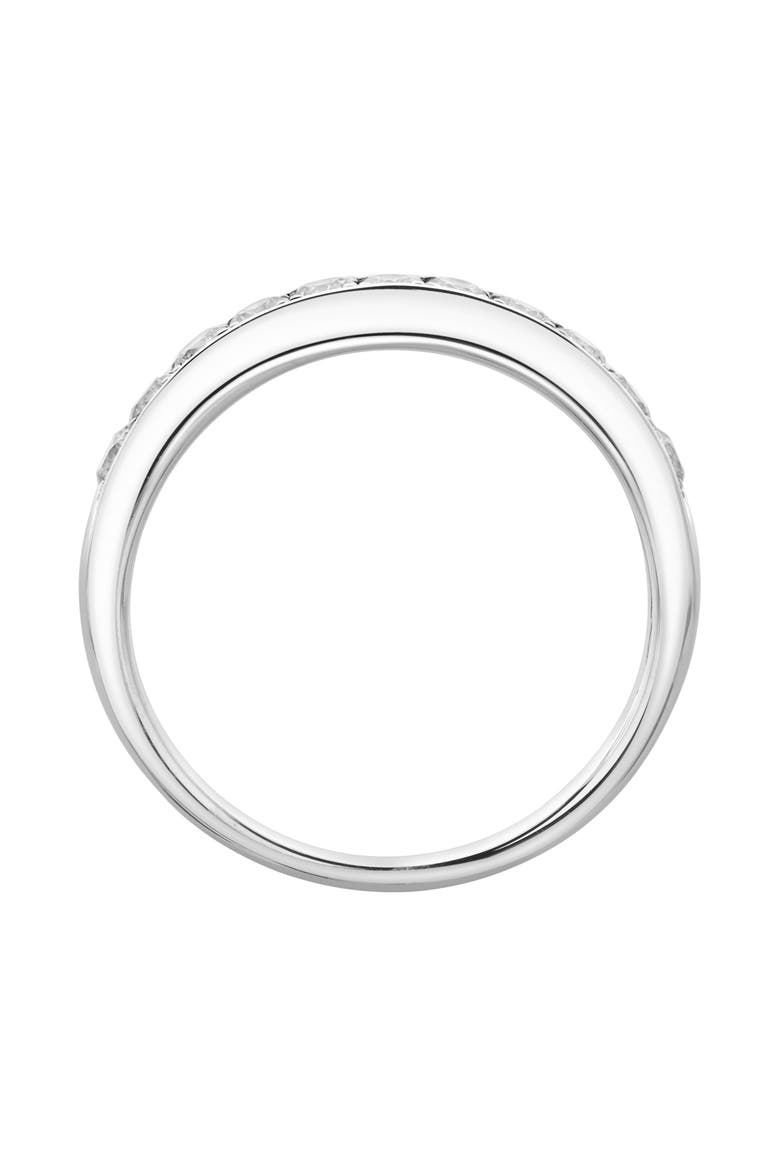 Apex 14K Gold Round Diamond Studded Band Ring - 0.5cts, Alternate, color, 14K White Gold