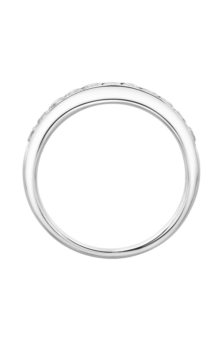 LuvMyJewelry Apex 14K Gold Round Diamond Studded Band Ring - 0.5cts, Alternate, color, 14K White Gold