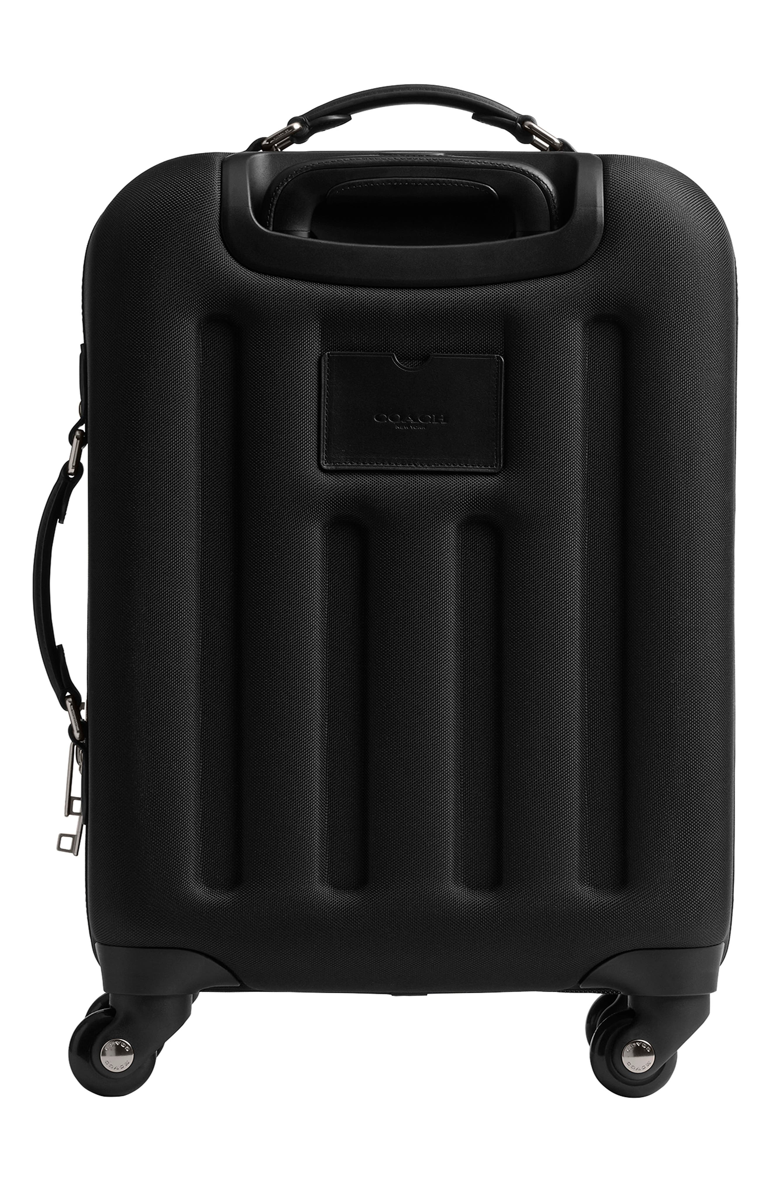 COACH Signature Canvas Wheeled Carry-On, Alternate, color, Charcoal