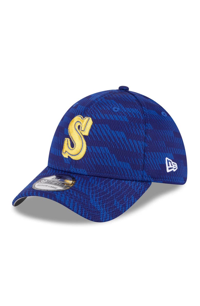 New Era Men's New Era Royal Seattle Mariners 2025 MLB Clubhouse 39THIRTY Flex Hat, Main, color, 