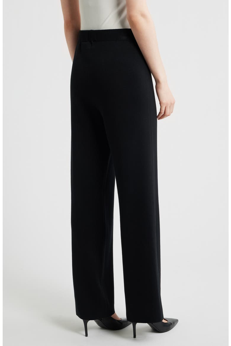 Wide Leg Sweater Pants, Alternate, color, BLACK