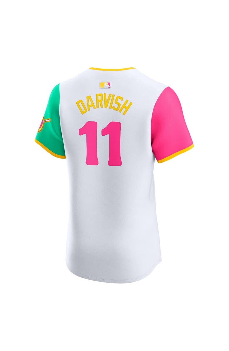 Nike Men's Nike Yu Darvish White San Diego Padres City Connect Elite Player Jersey, Alternate, color, White