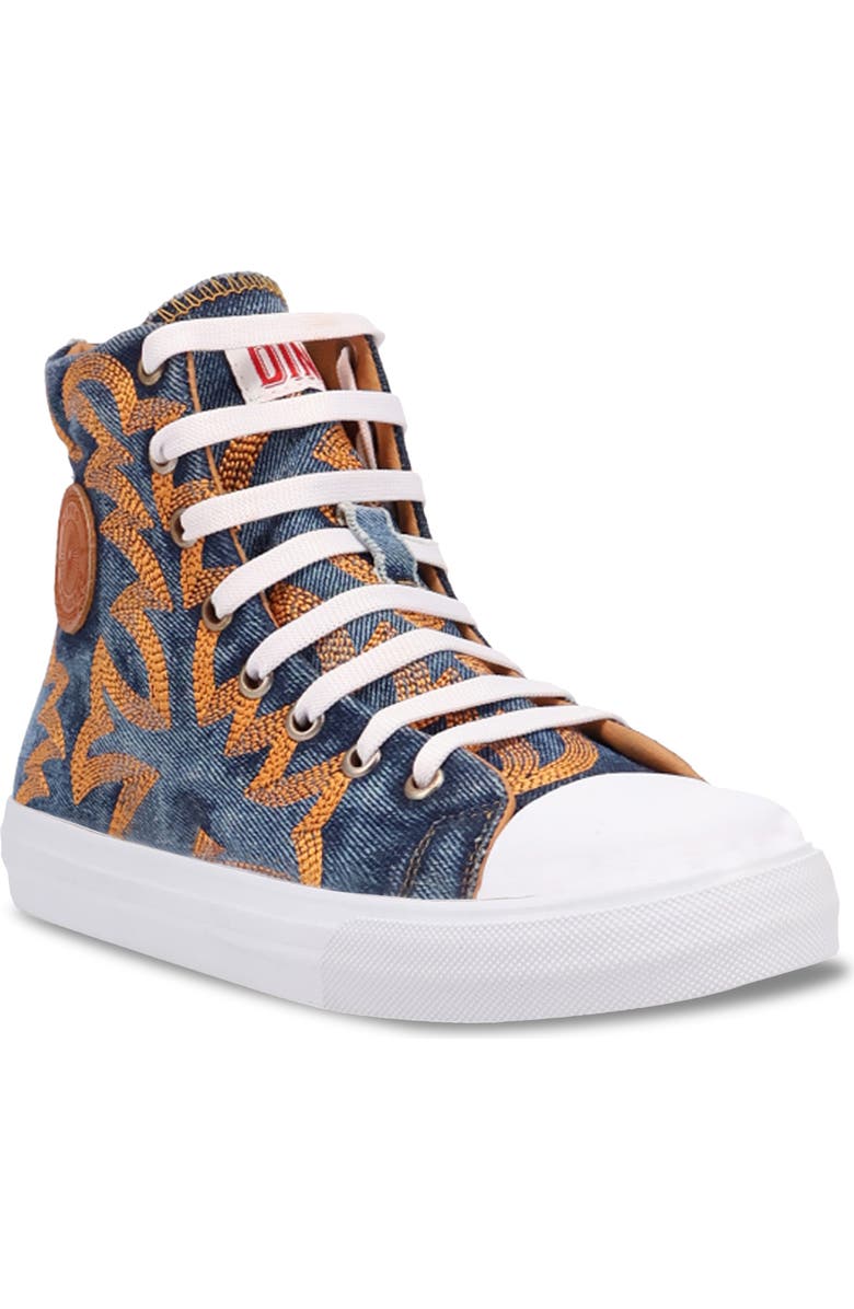 Dingo Game Day High Top Sneaker, Main, color, Denim