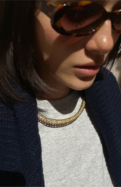 Baublebar Josephine Crystal Collar Necklace In Gold