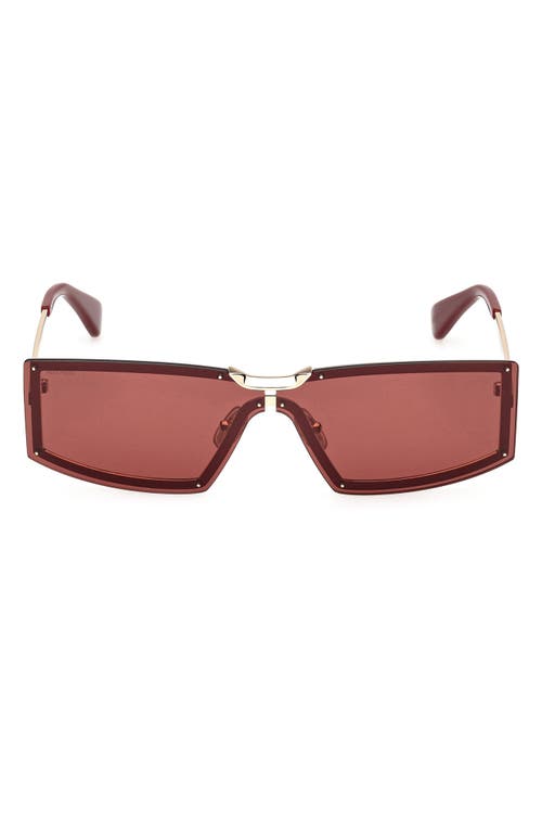 Max Mara 68mm Oversize Rectangular Sunglasses In Multi