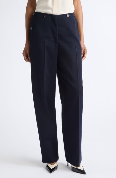 Diagonal Wool Trousers