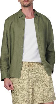 Joe's Jeans Jakob Linen Button-Up Shirt