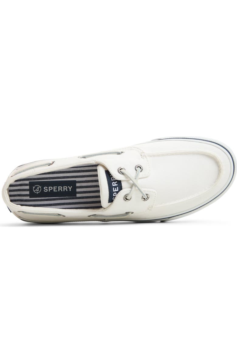 Sperry Bahama II SeaCycled<sup>™</sup> Baja Boat Shoe, Alternate, color, White