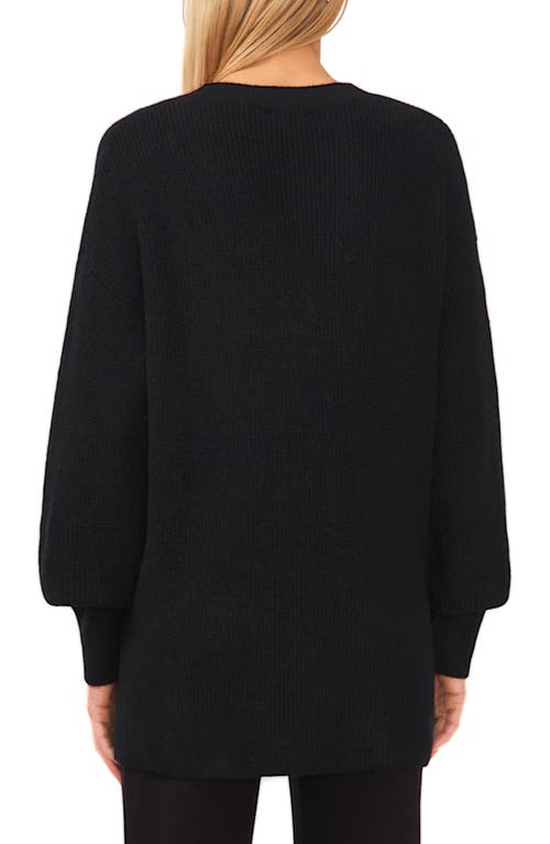 Halogenr Halogen(r) V-neck Tunic Sweater In Black