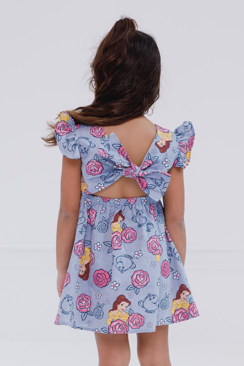 Princess Chambray Dress, Alternate, color, Belle Medium Blue