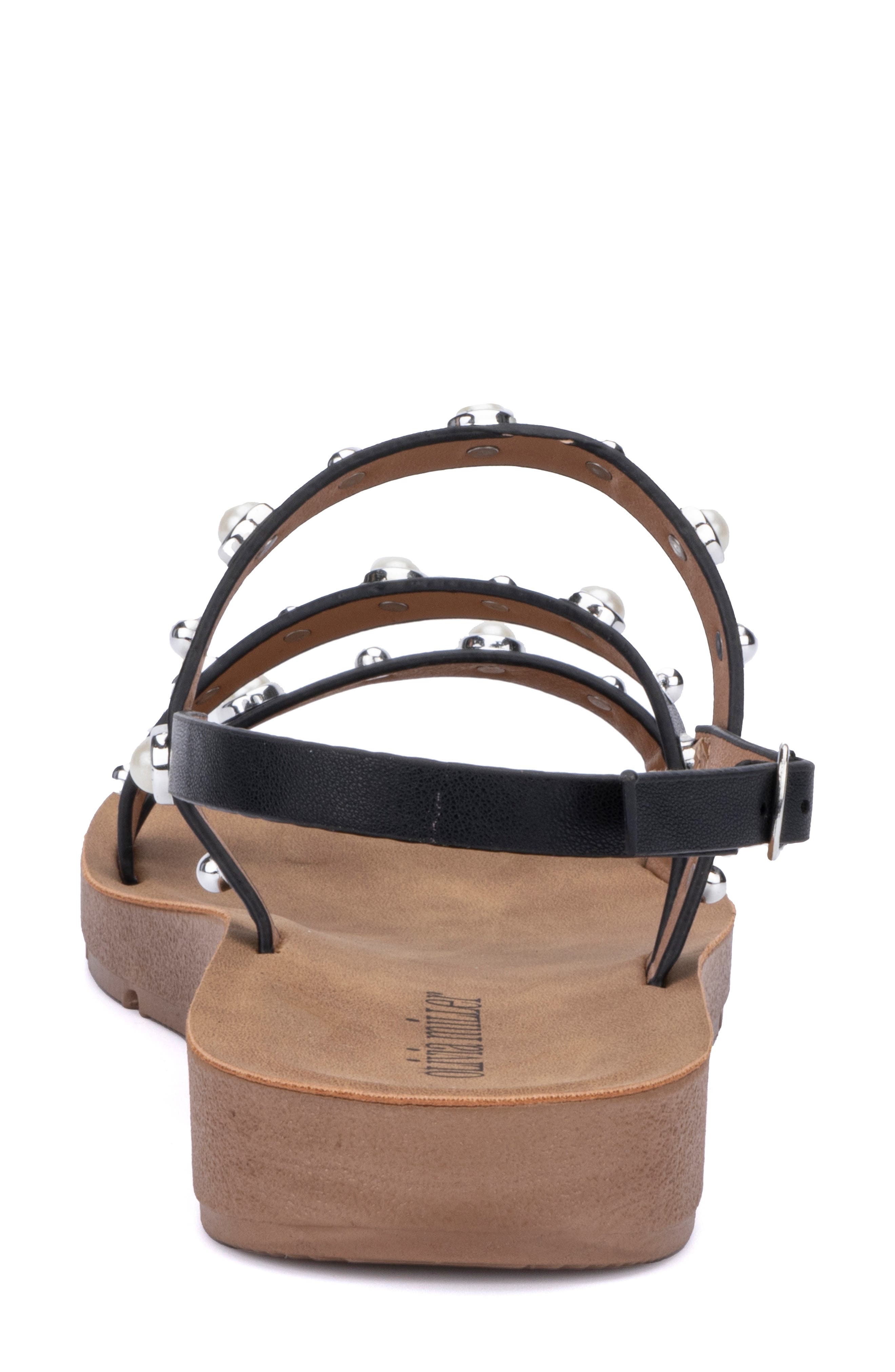 OLIVIA MILLER Faux Pearl Slingback Sandal, Alternate, color, 