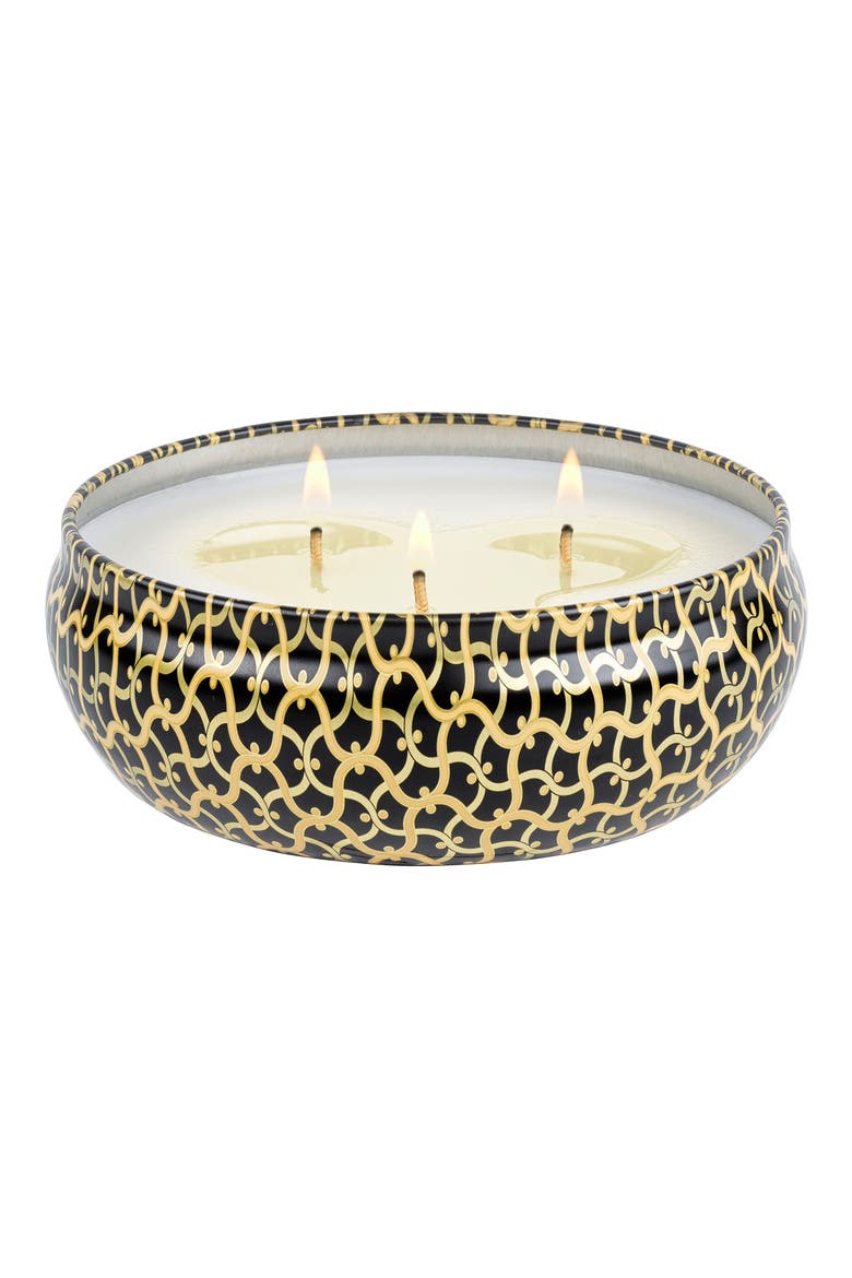 Three-Wick Tin Candle, Alternate, color, FREESIA