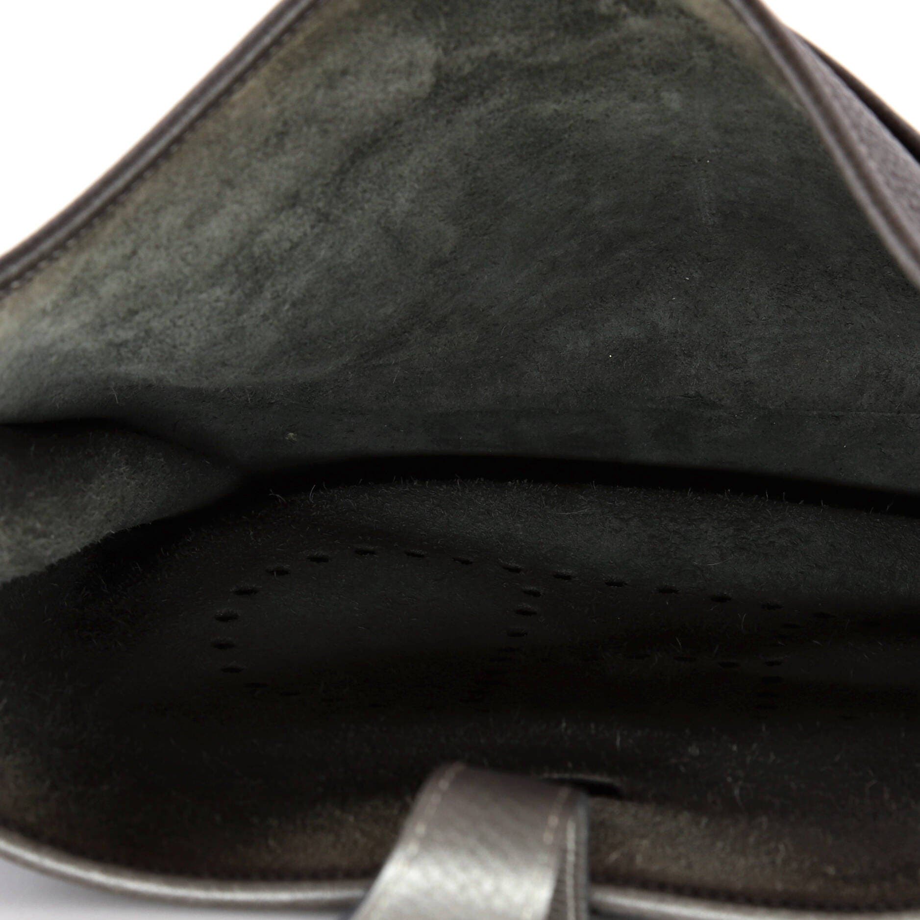 Pre-Owned Hermes Evelyne Bag Gen III Clemence PM, Alternate, color, Graphite