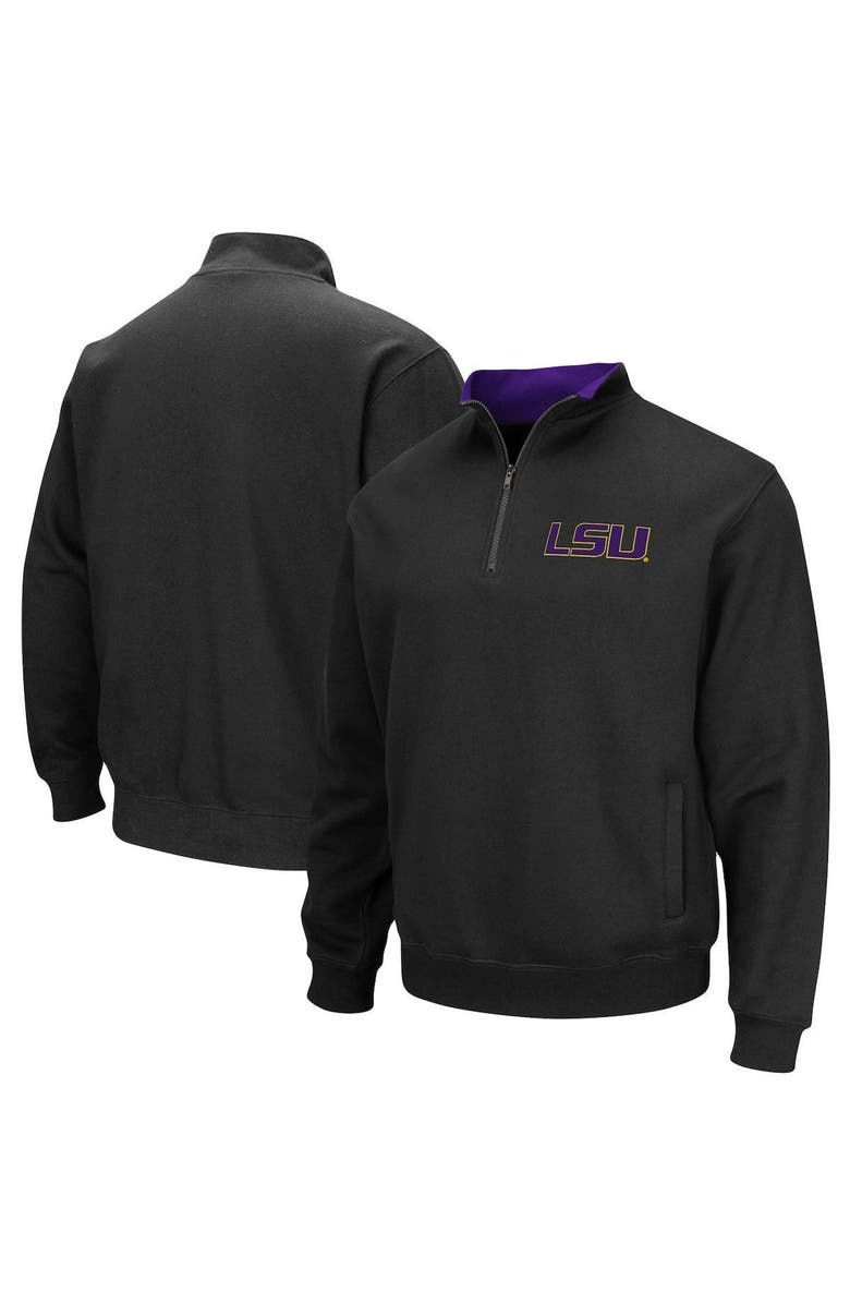 COLOSSEUM Men's Colosseum Black LSU Tigers Big & Tall Tortugas Quarter-Zip Jacket, Main, color, Black