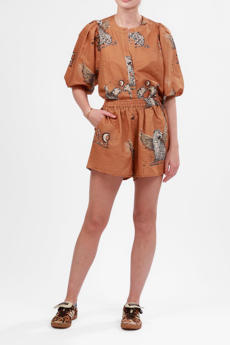 Balloon Shirt Astrology, Alternate, color, Almond