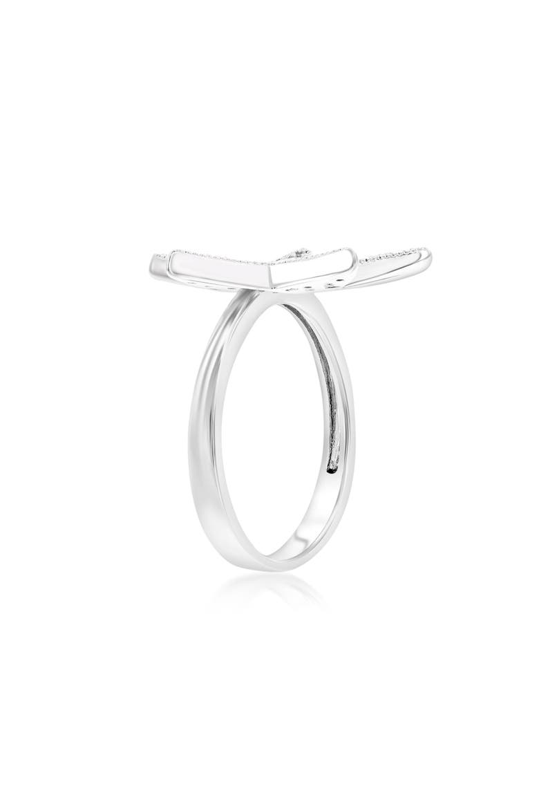 Crystal Star Ring, Alternate, color, Silver