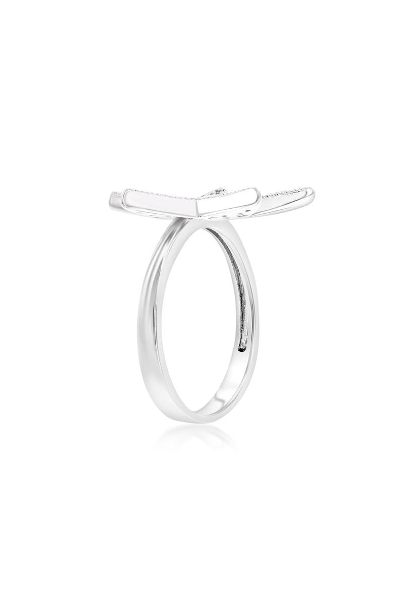 Donatello Gian Crystal Star Ring, Alternate, color, Silver