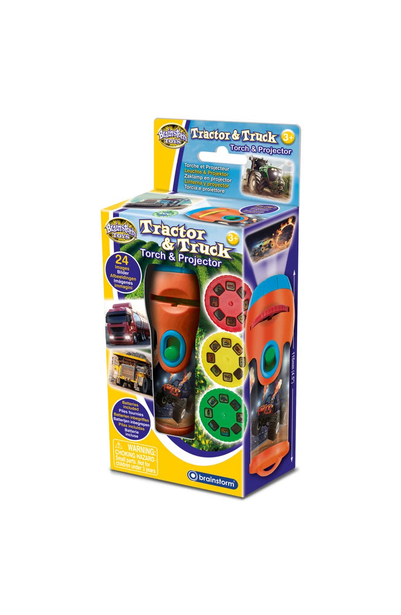 Brainstorm Toys Tractor and Truck Torch and Projector, Main, color, Multicolored