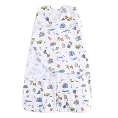 Disney 100% Cotton 1.5 TOG Sleepsack Swaddle, 3-Way Adjustable Wearable Blanket