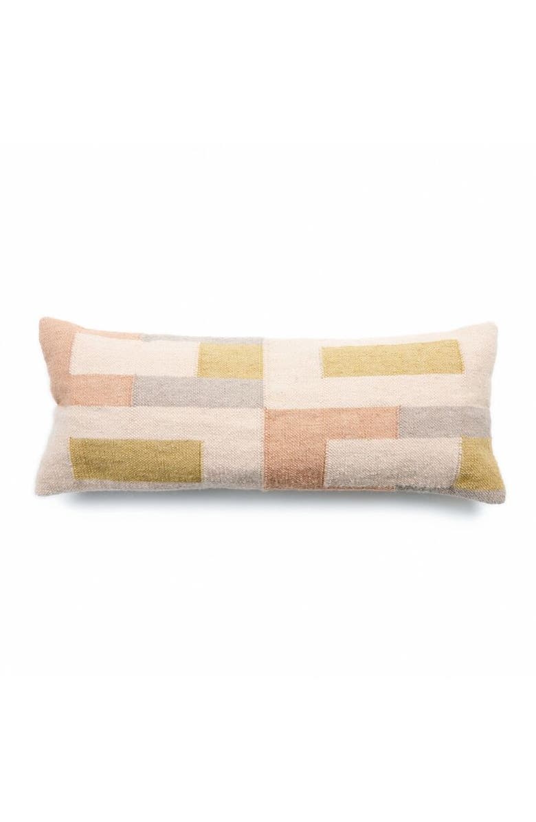Studio Variously Shale Handloom Cotton Pillow - Cover + Insert, Main, color, Beige