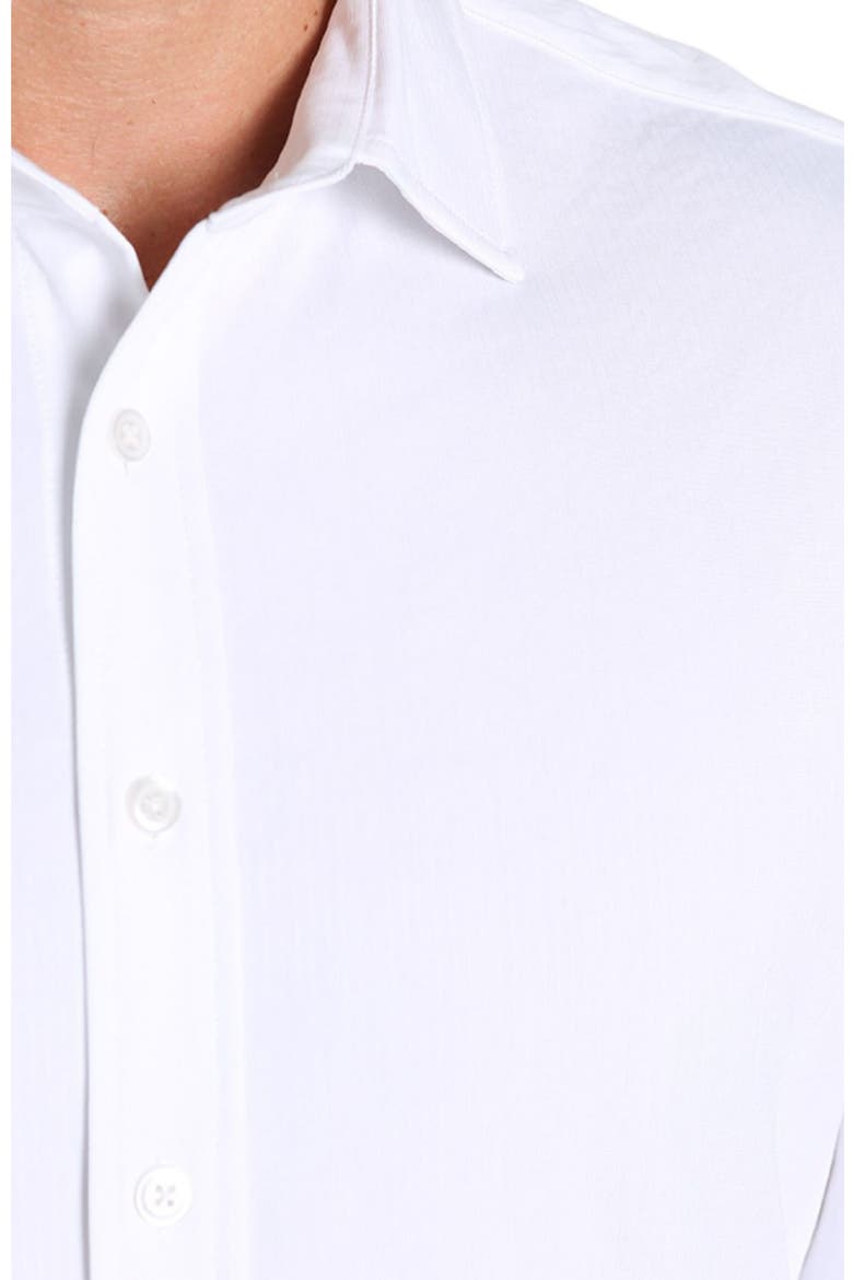Knit Button-Up Shirt, Alternate, color, WHITE