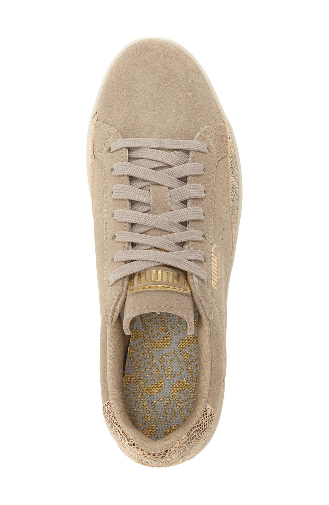 'Match Lo - Basic Sport' Leather Sneaker, Alternate, color, BEIGE