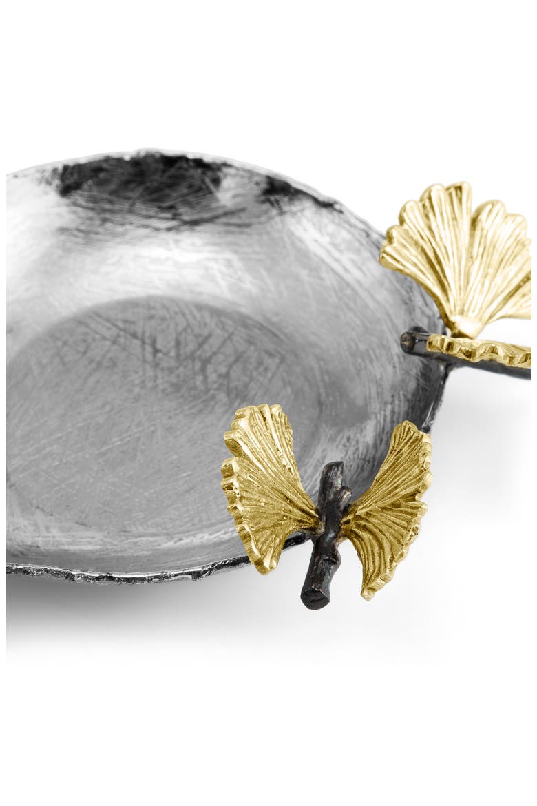 Butterfly Ginkgo Spoon Rest, Alternate, color, SILVER/ GOLD