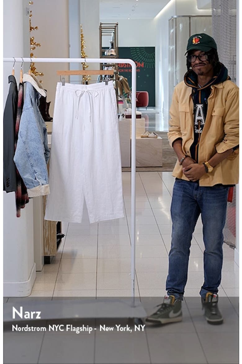 Drawstring Crop Linen Pants video