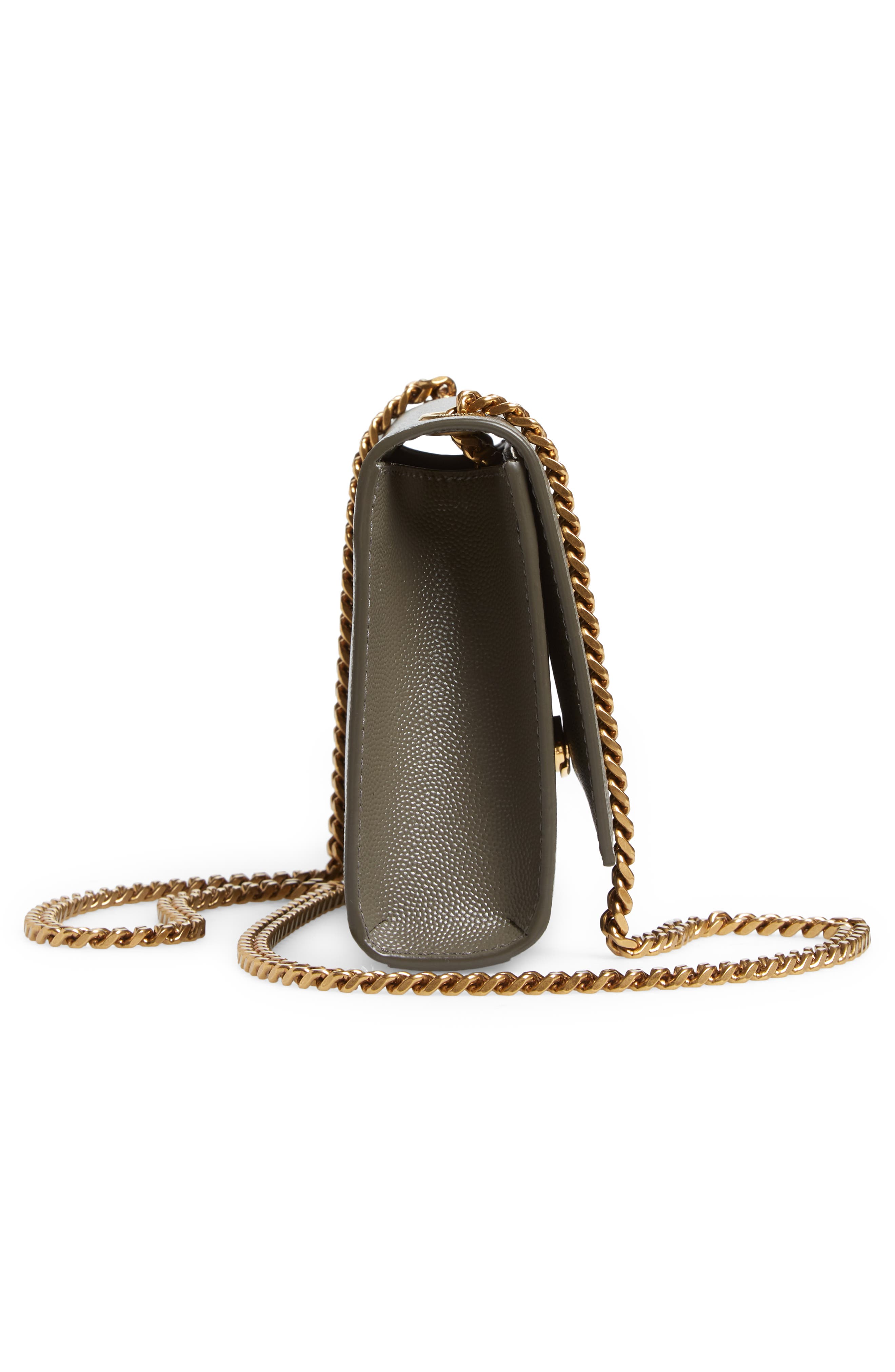 Saint Laurent Small Kate Leather Crossbody Bag, Alternate, color, 