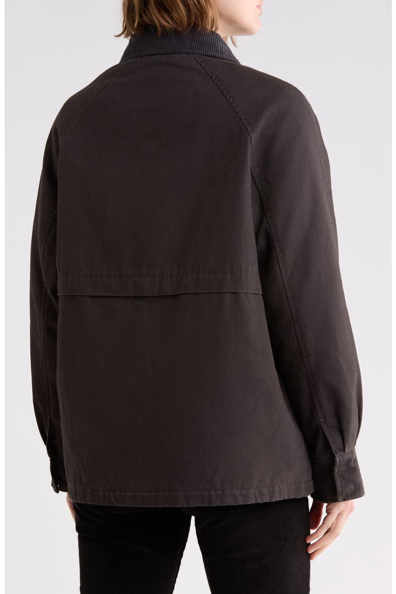 Zip Front Patch Pocket Barn Jacket, Alternate, color, GUNMETAL