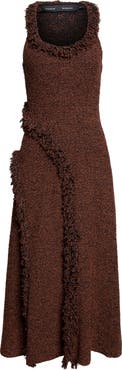 Proenza Schouler Nilo Fringe Jacquard Sweater Dress