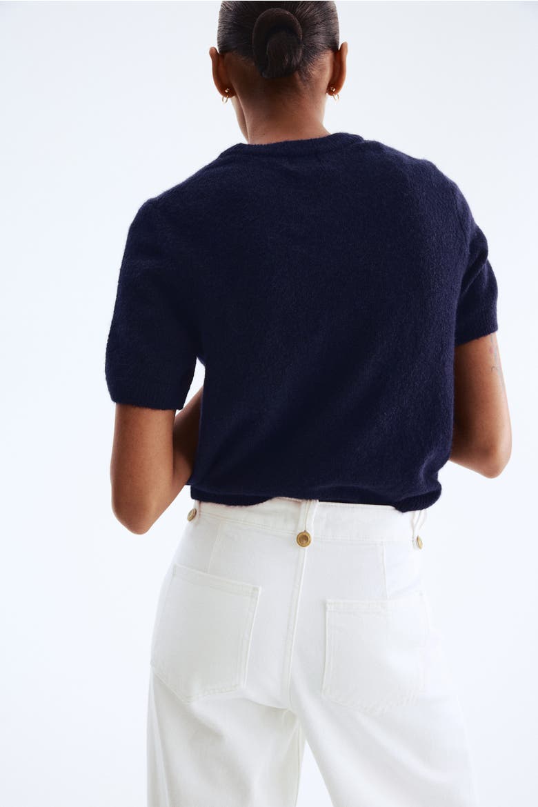 Wide High Jeans, Alternate, color, White