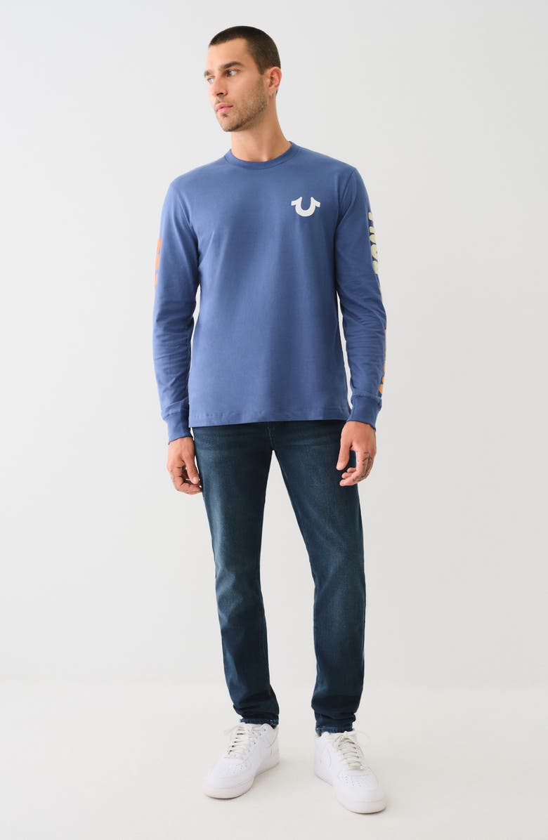 True Religion Rocco Flap Skinny Leg Jeans, Alternate, color, 